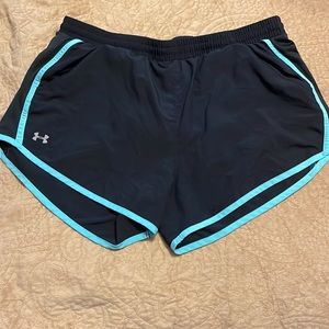 Under Armour running shorts with full-sized pockets